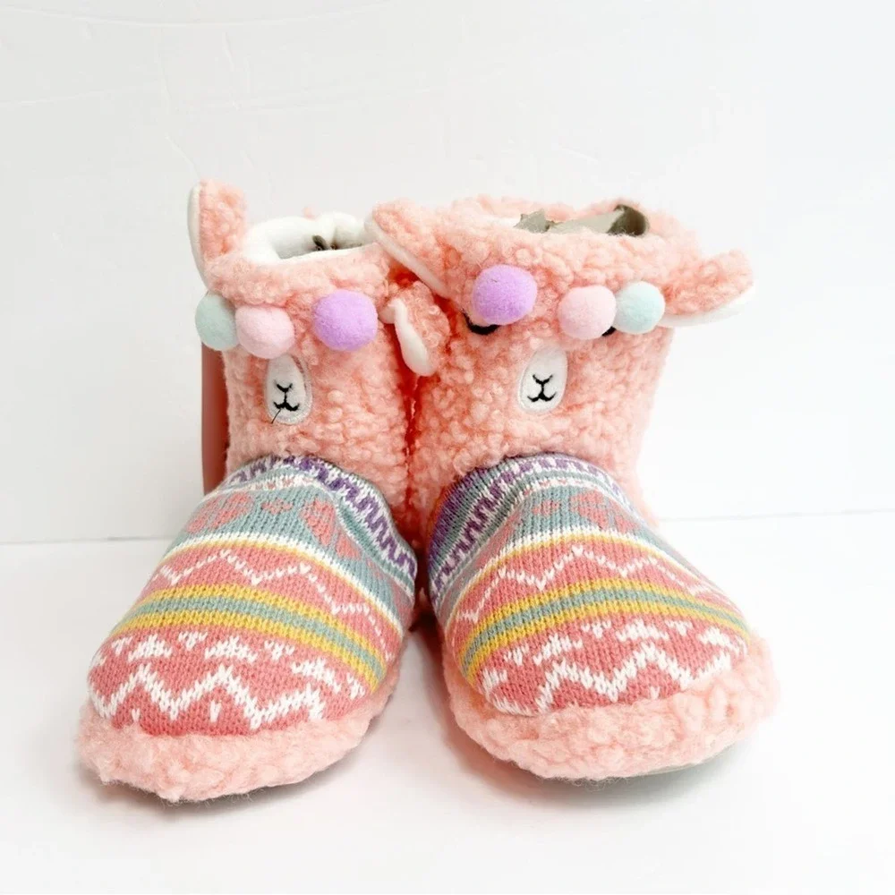 TOTES GIRLS KIDS WARM SOFT LIGHTWEIGHT TODDLER CHILD SLIPPERS SIZE 13 NEW
